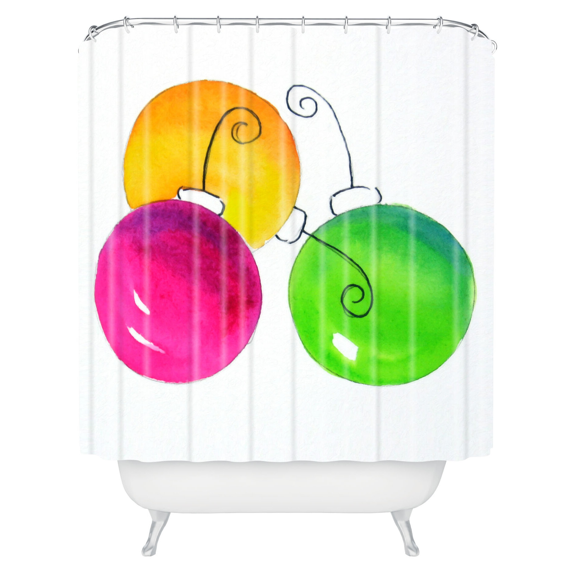 Deny Designs Laura Trevey Holiday Single Shower Curtain Wayfair